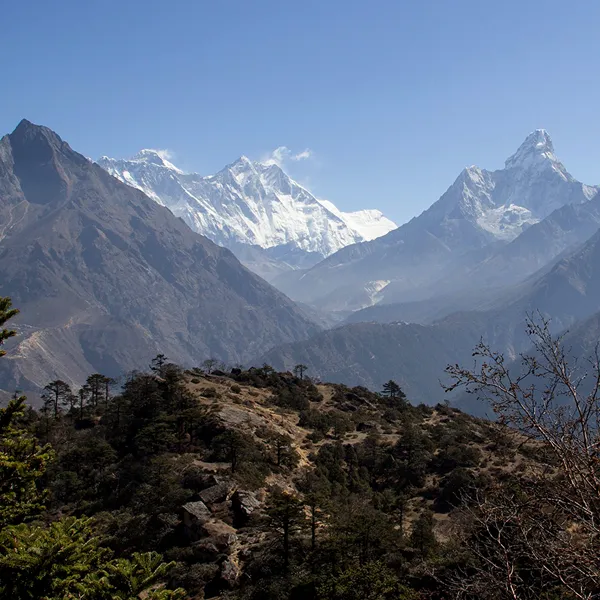Everest View Trek - view from Everest View Hotel